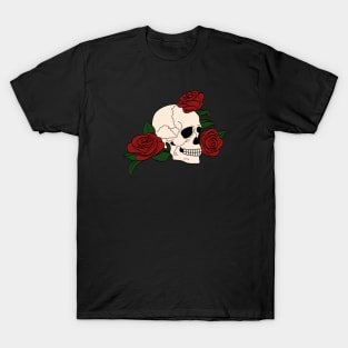 Traditional Skull & Roses T-Shirt